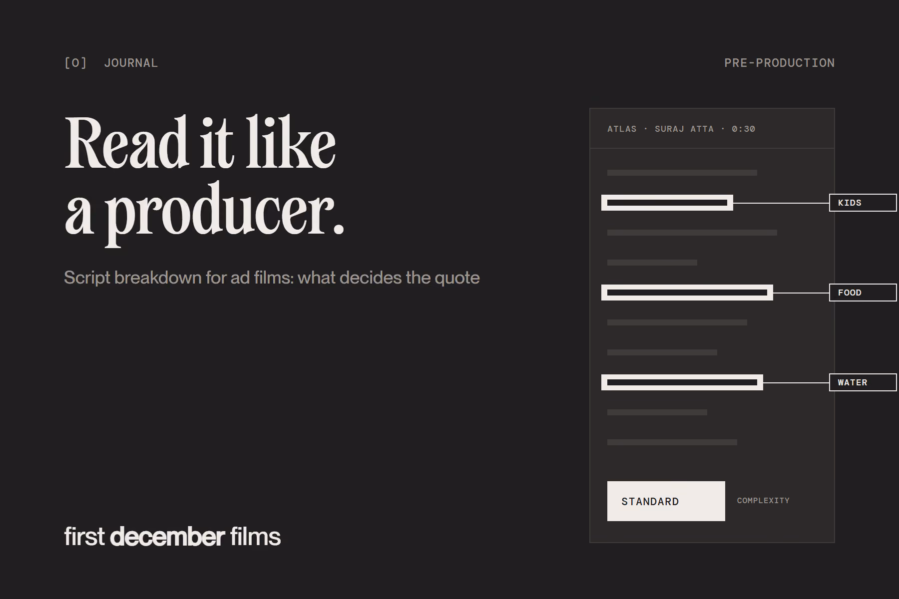 Script Breakdown for Ad Films: How a Producer Reads Your Script Before Quoting