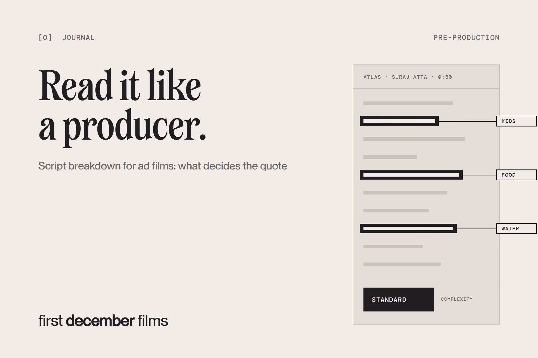 Script Breakdown for Ad Films: How a Producer Reads Your Script Before Quoting