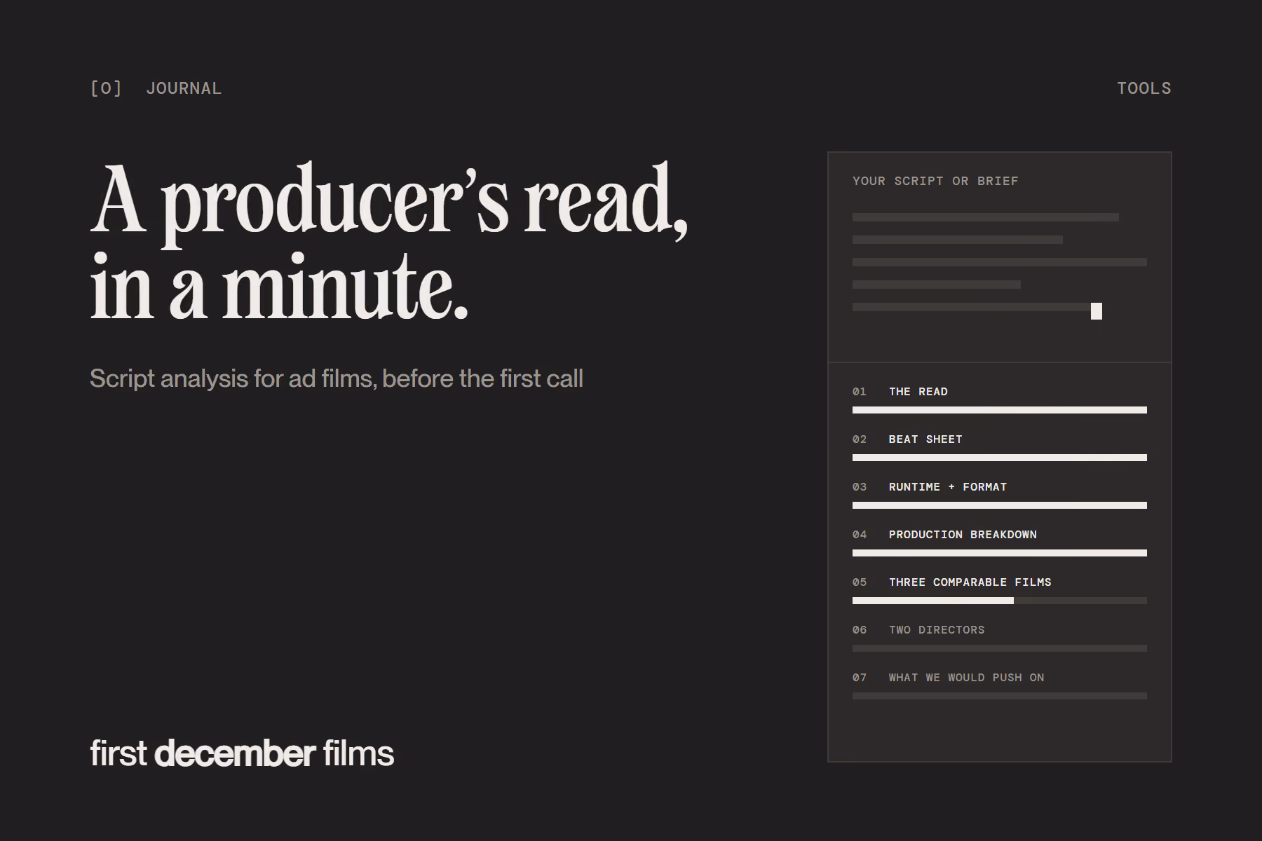 Script Analysis for Ad Films: How to Get a Producer’s Read Before the First Call