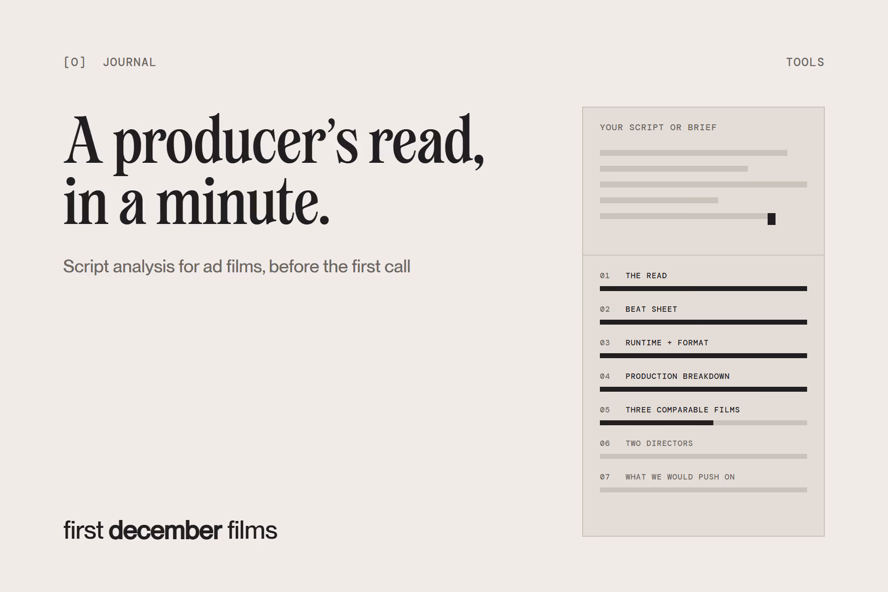 Script Analysis for Ad Films: How to Get a Producer’s Read Before the First Call