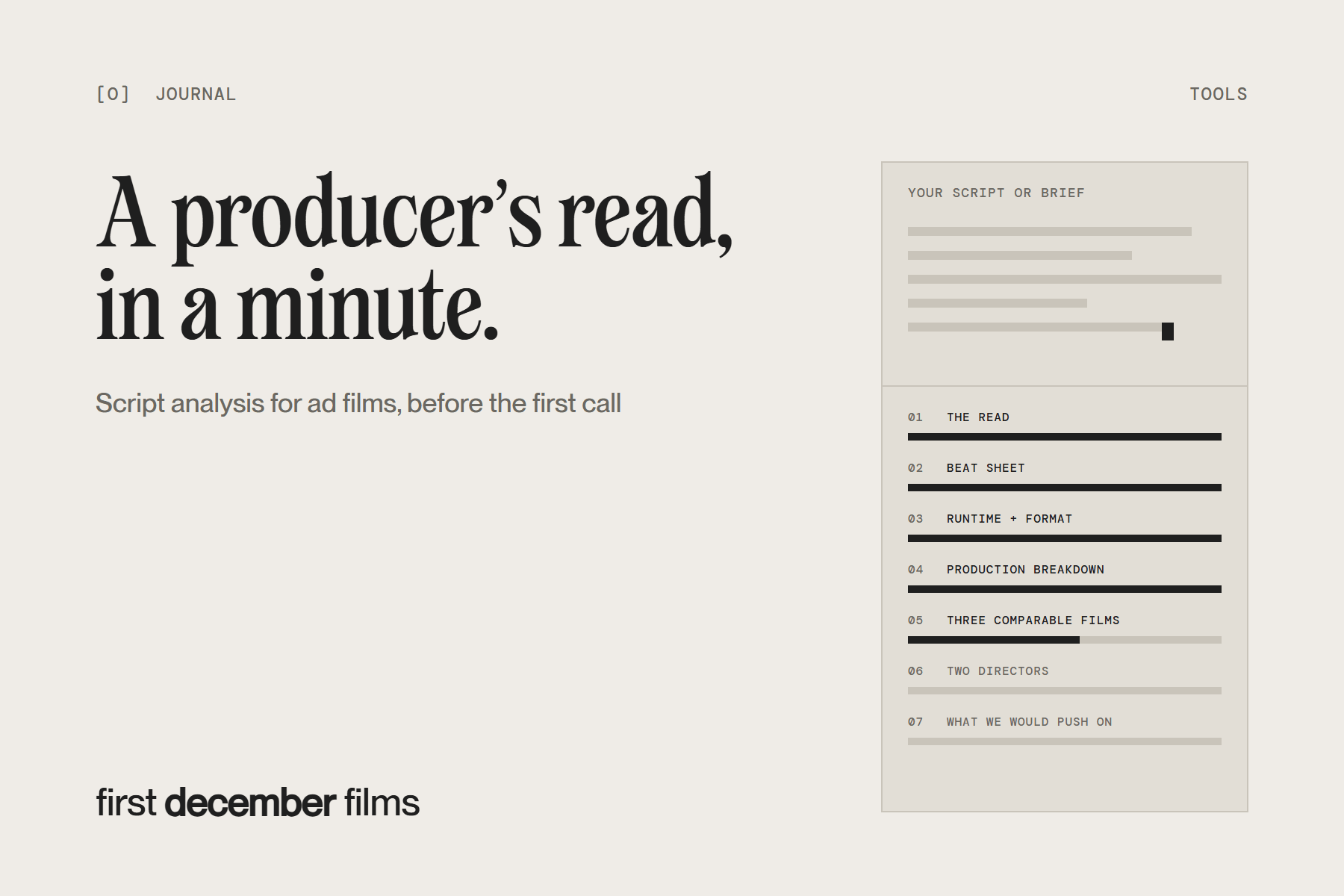 Script Analysis for Ad Films: How to Get a Producer's Read Before the First Call