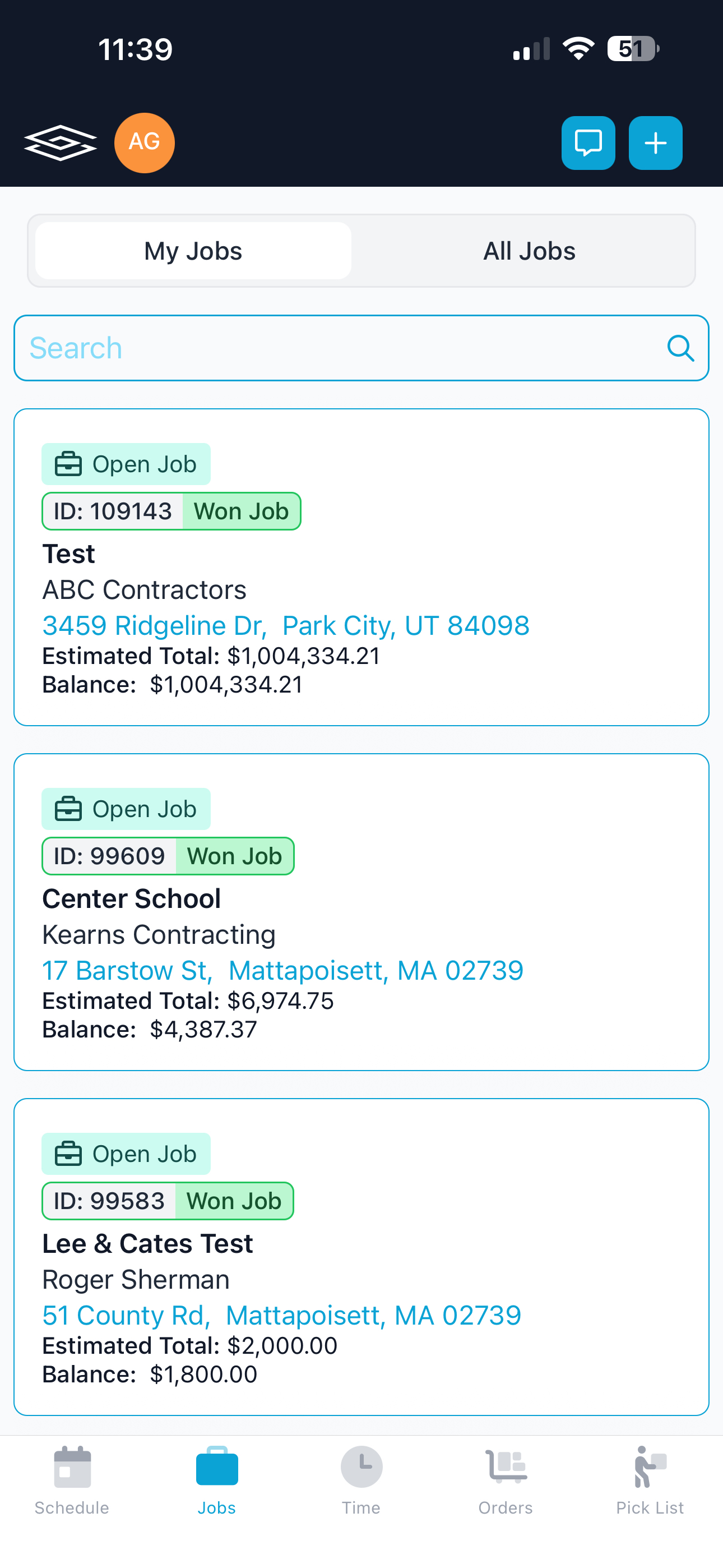 Technician Schedule