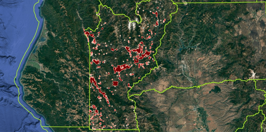 Figure 1: Heatmap highlighting mis-pricing across Trinity County