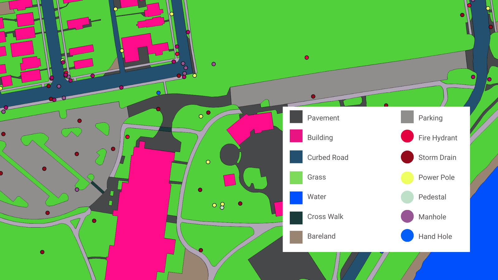 An example of a detailed land cover map for stormwater analysis; Columbus, Ohio