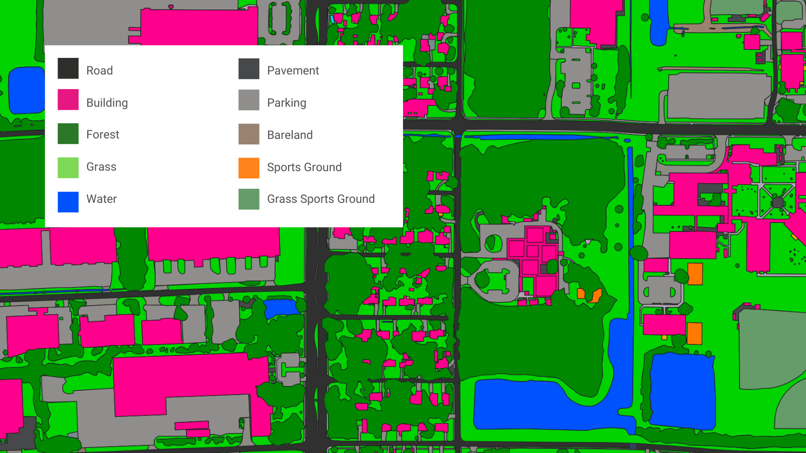 An example of land cover vector data for use in determining stormwater utility fees; Jacksonville, Florida