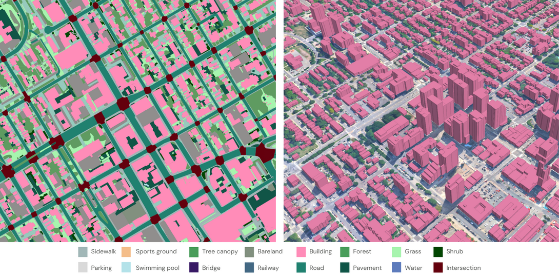A sample of Ecopia’s high-precision data in Ottawa, Ontario.