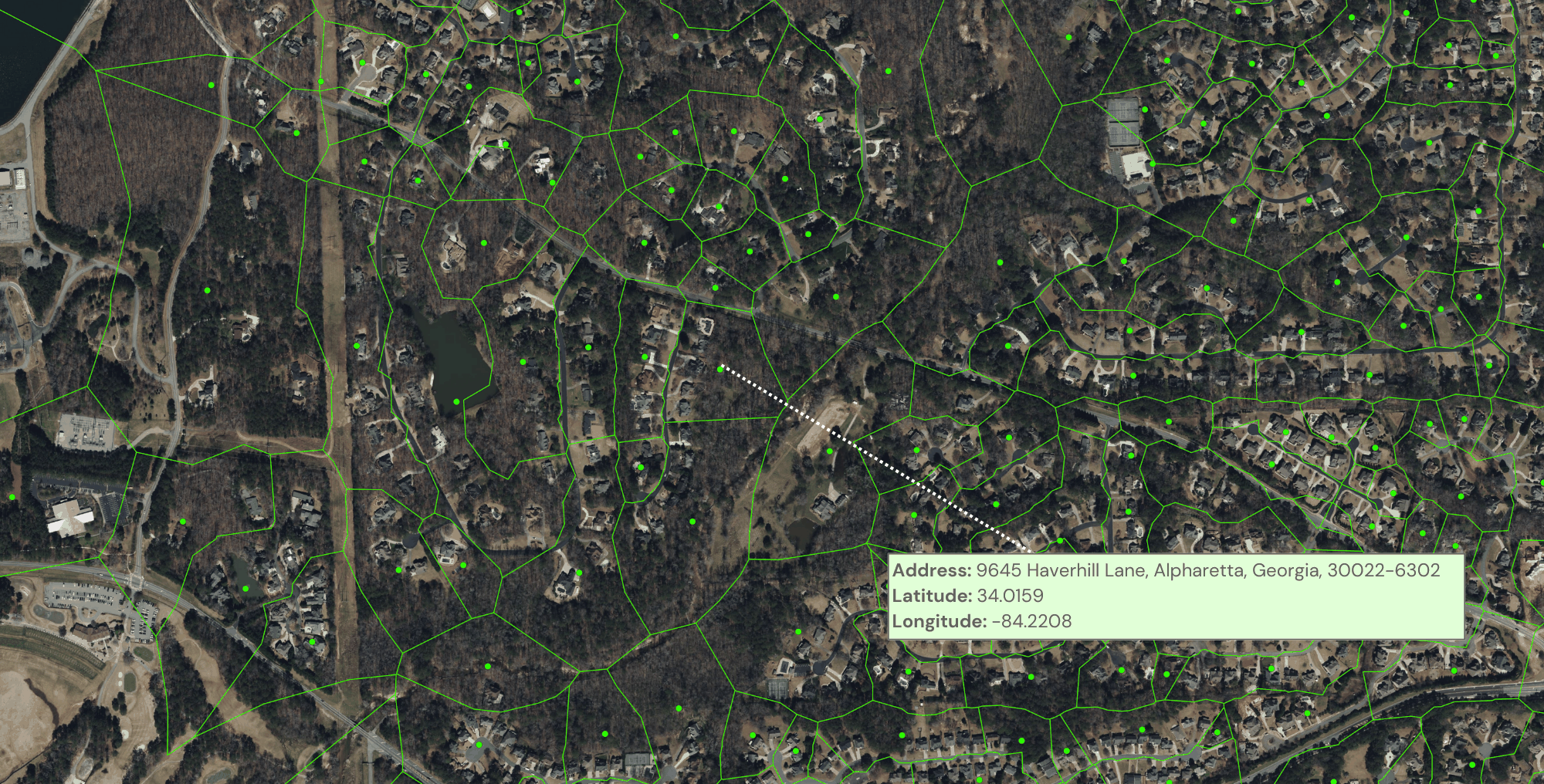 Example of a ZIP+4 centroid geocode.