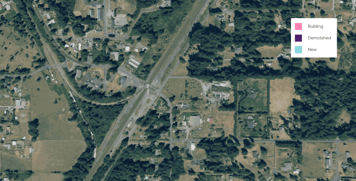 Geospatial imagery is an important analysis tool for keeping property data up-to-date, as it can reveal how buildings and landscapes change over time.