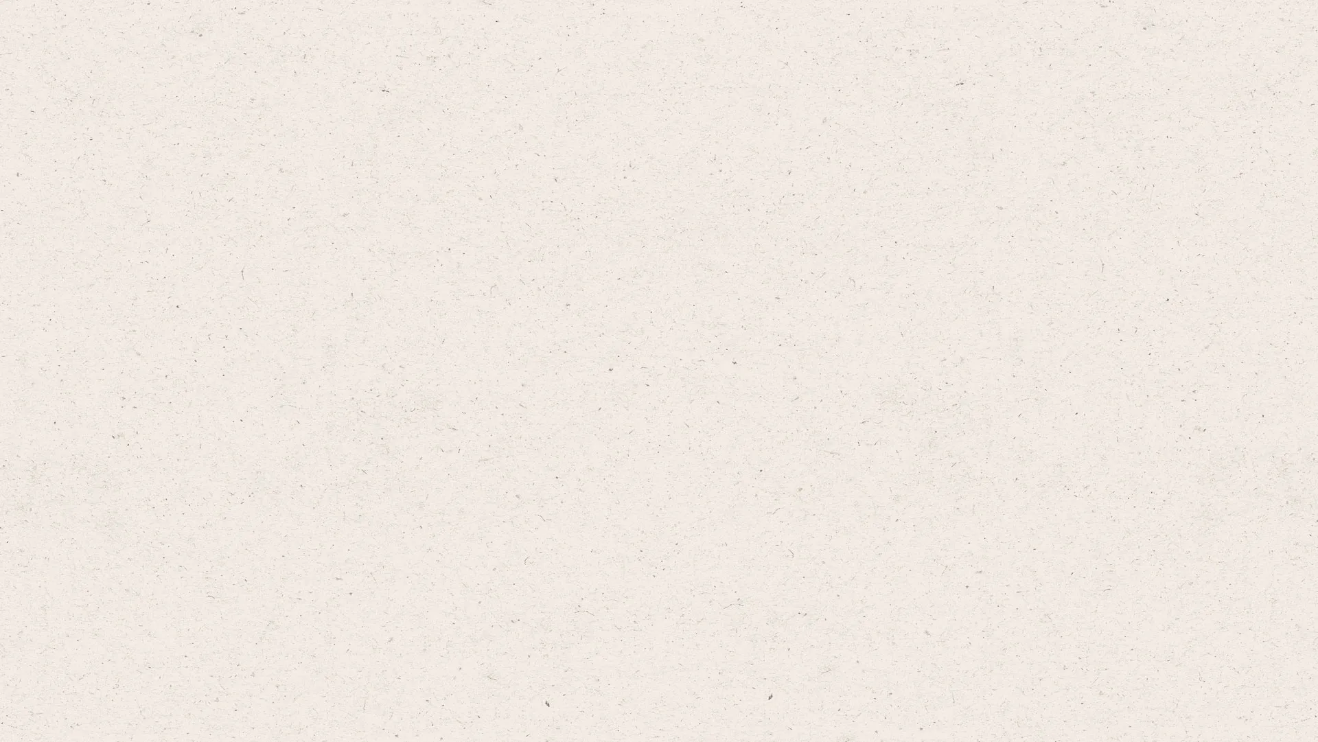 Light beige textured background resembling a subtle paper or fabric surface with tiny specks and fibers scattered throughout.