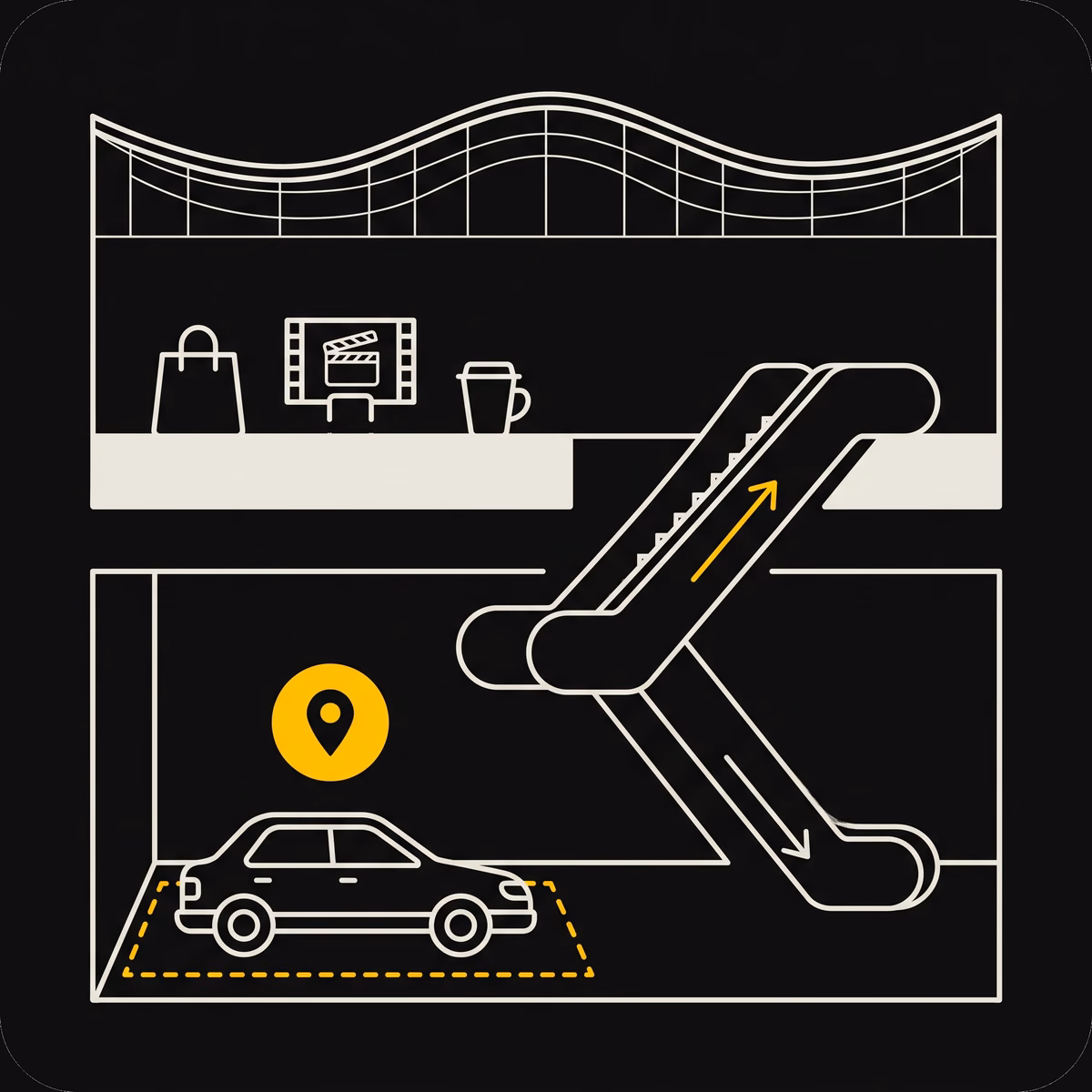 Coupe du centre Bingo'z installé dans le parking Magnetic, sous les boutiques, le cinéma et les restaurants du centre commercial de Beaugrenelle