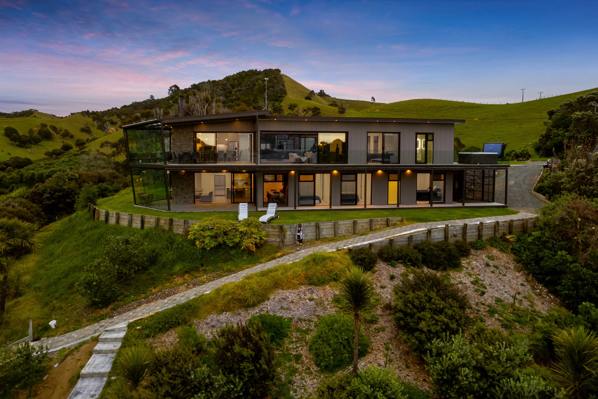 Ferguson Residence completed home exterior, Whangarei