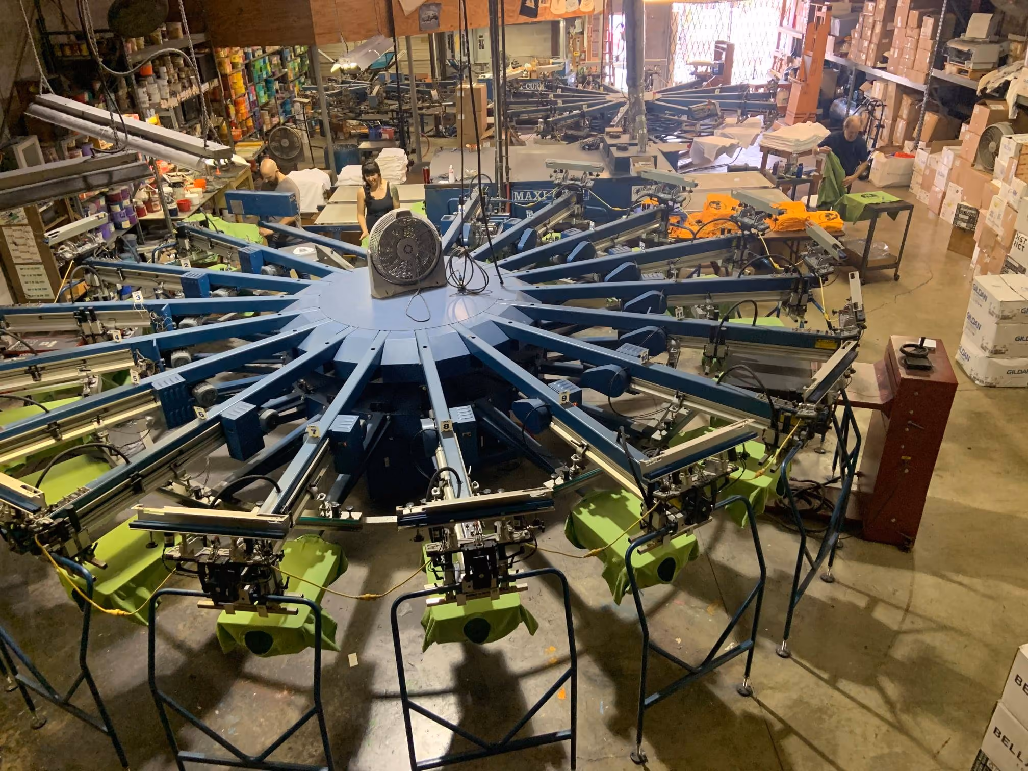 Interior of Dragonfly Screen Printing