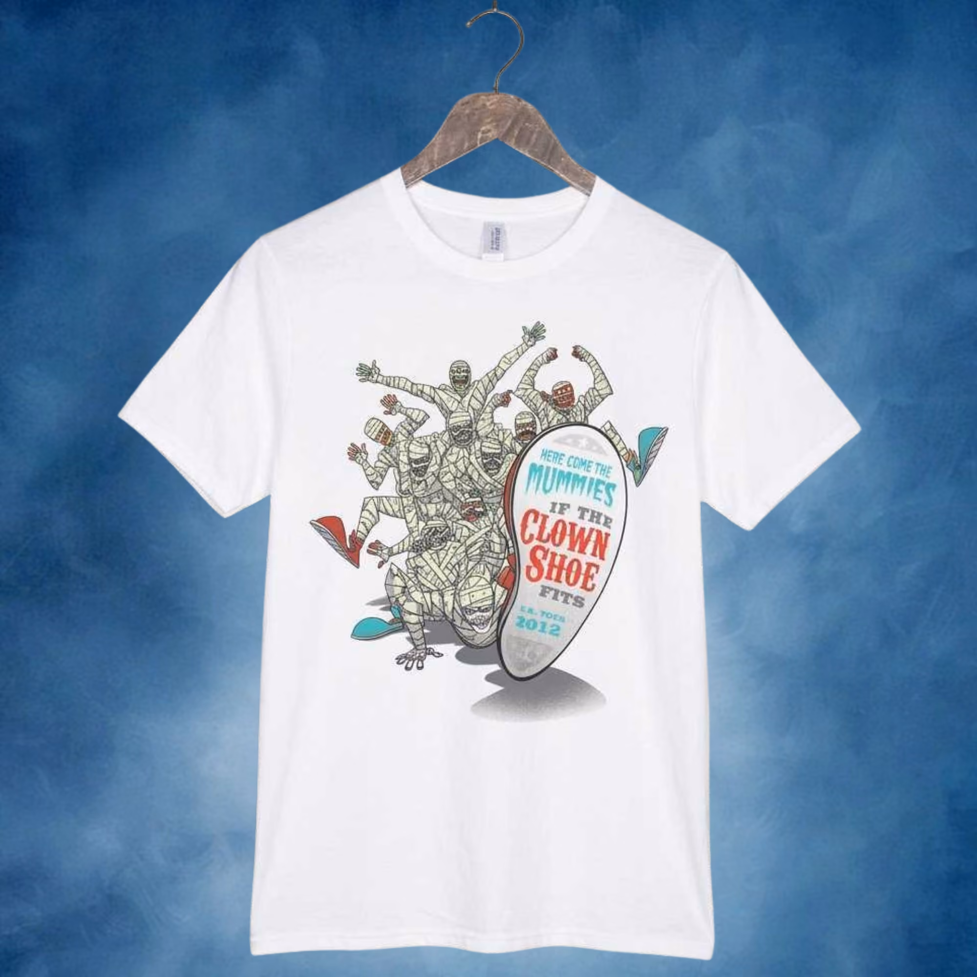 custom screen prinitng shirt for here comes the mummies