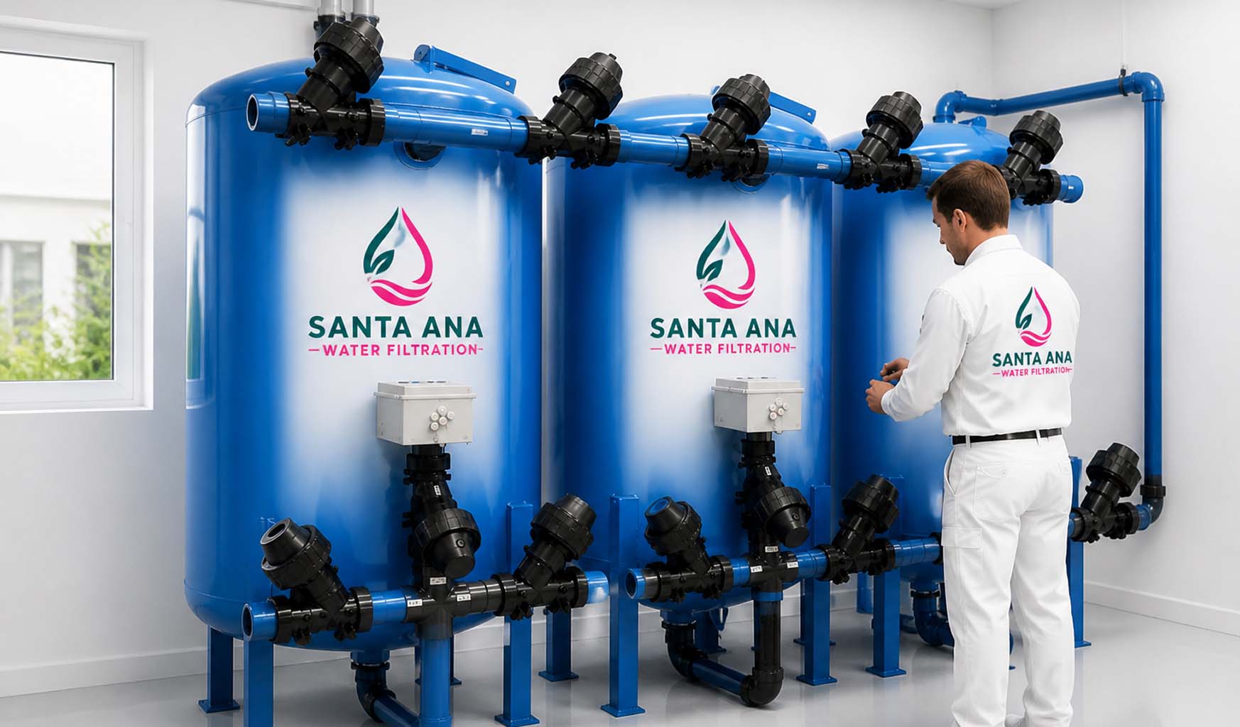 Commercial water filtration for a Santa Ana business