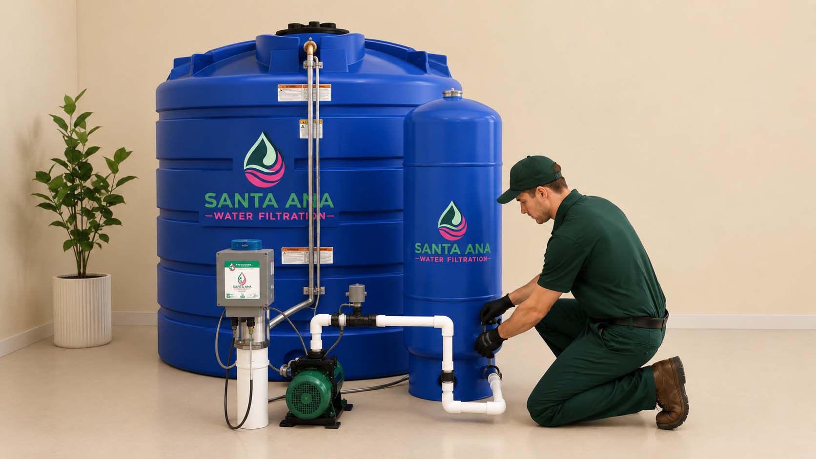 Well water treatment system near Santa Ana