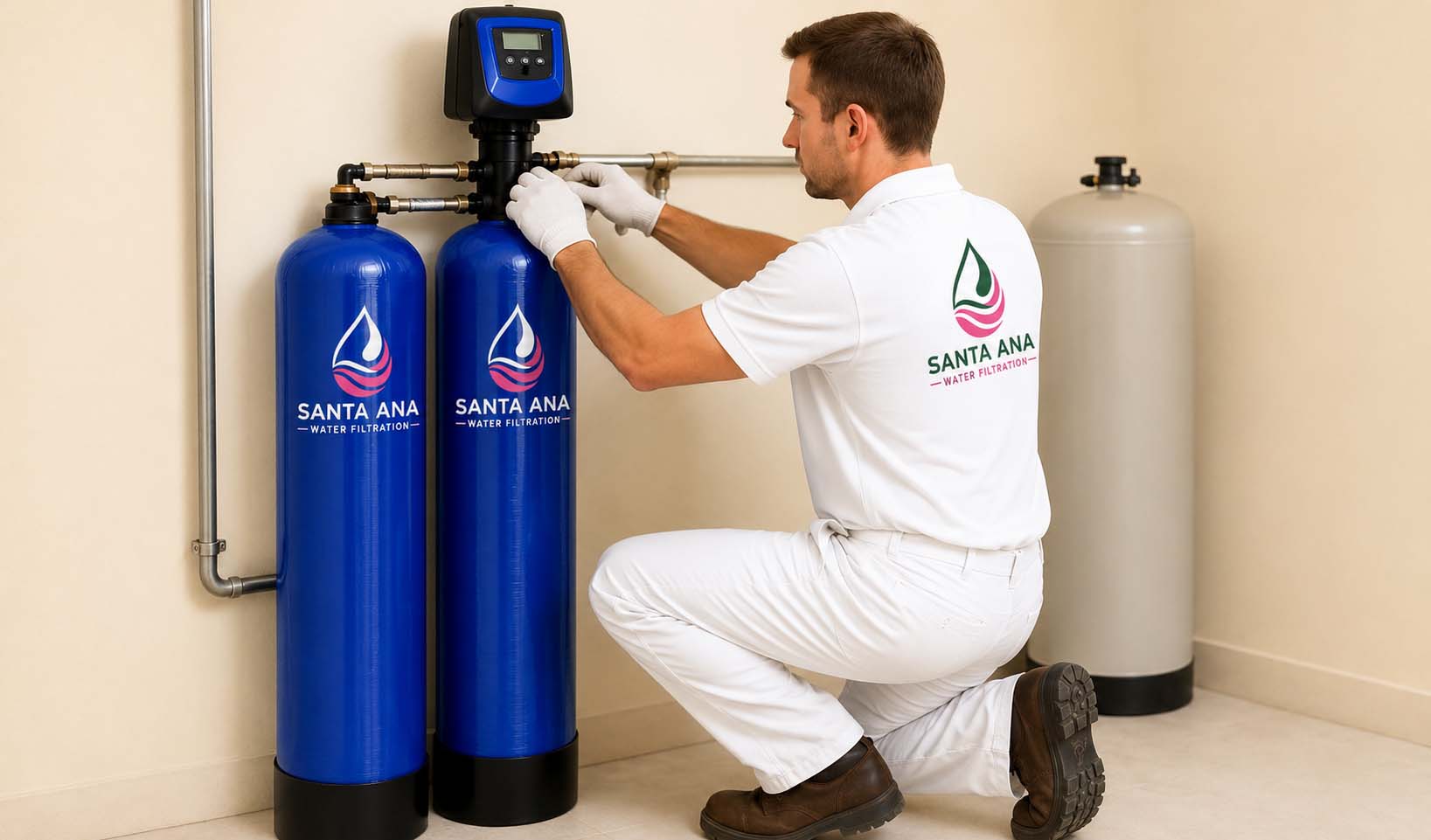 Iron and sulfur removal system for a Santa Ana home