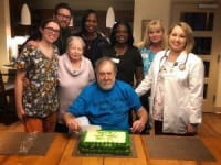 Charlie, his family and The Rehab Inn team