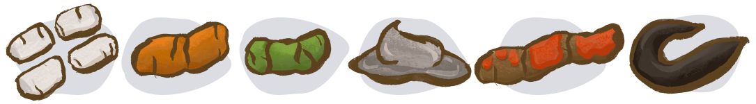 Chart showing what different dog poo colours can mean