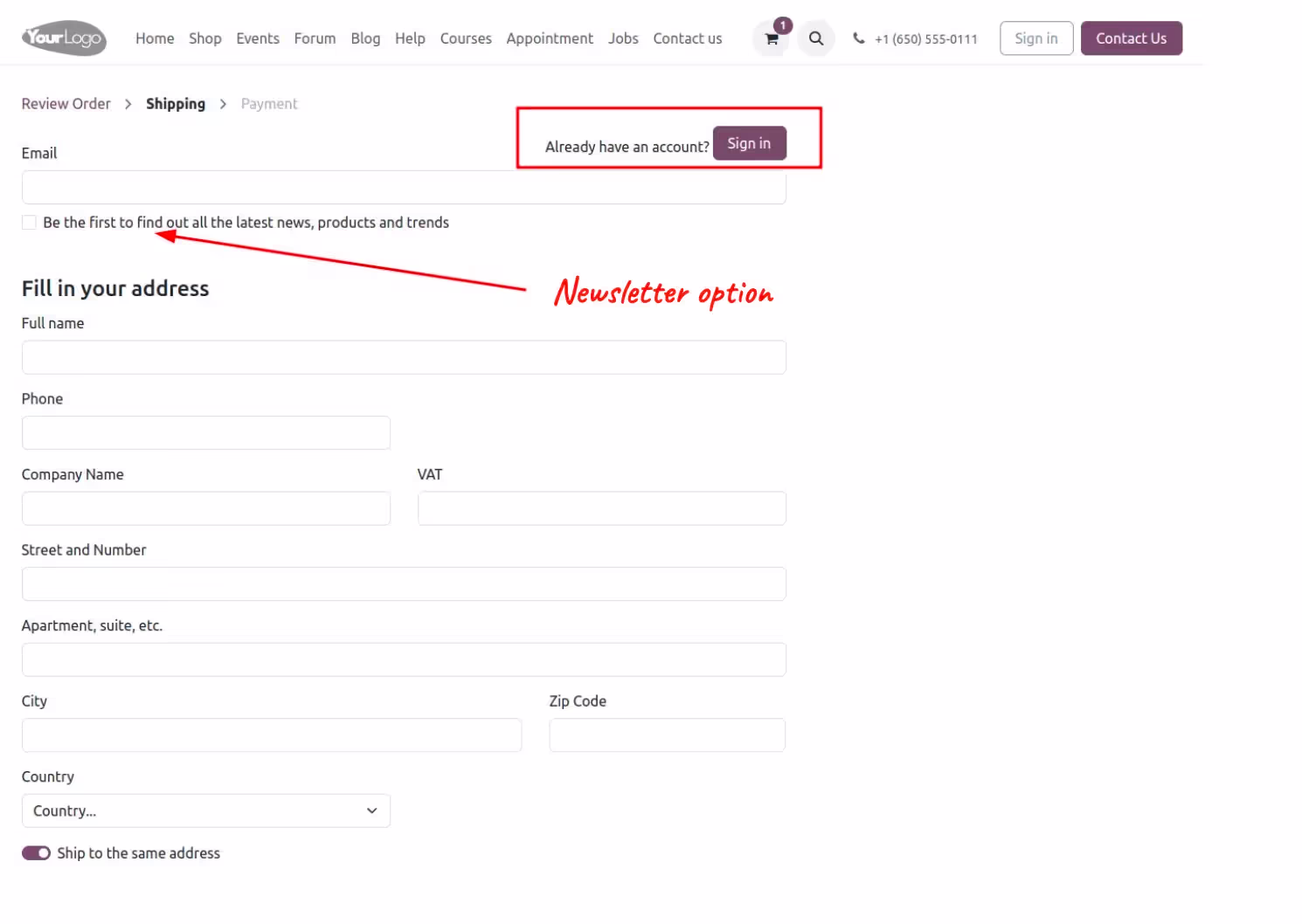 newsletter-odoo