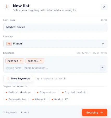 Create a list with 3 pieces of information.
