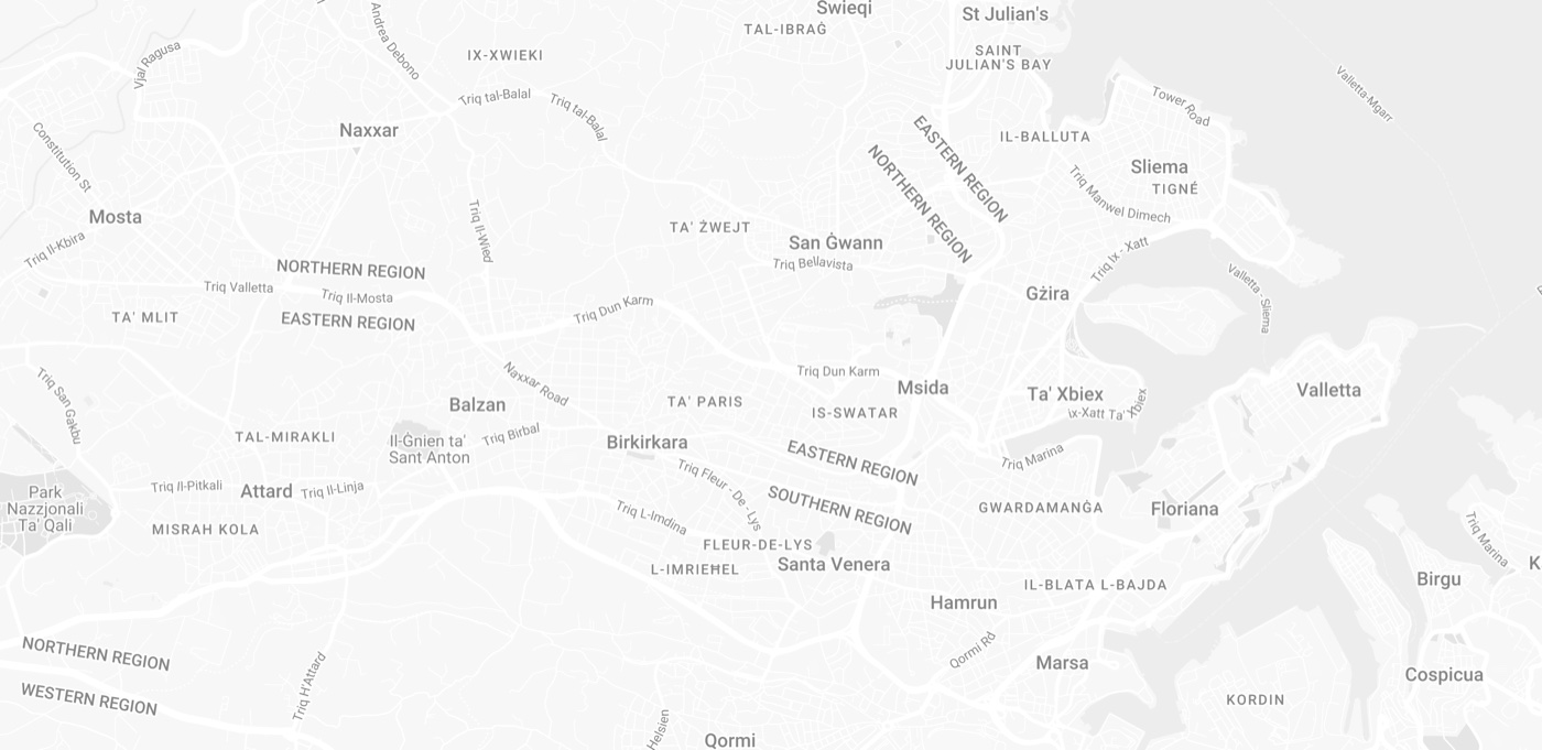 Map of the area around Campus Hub