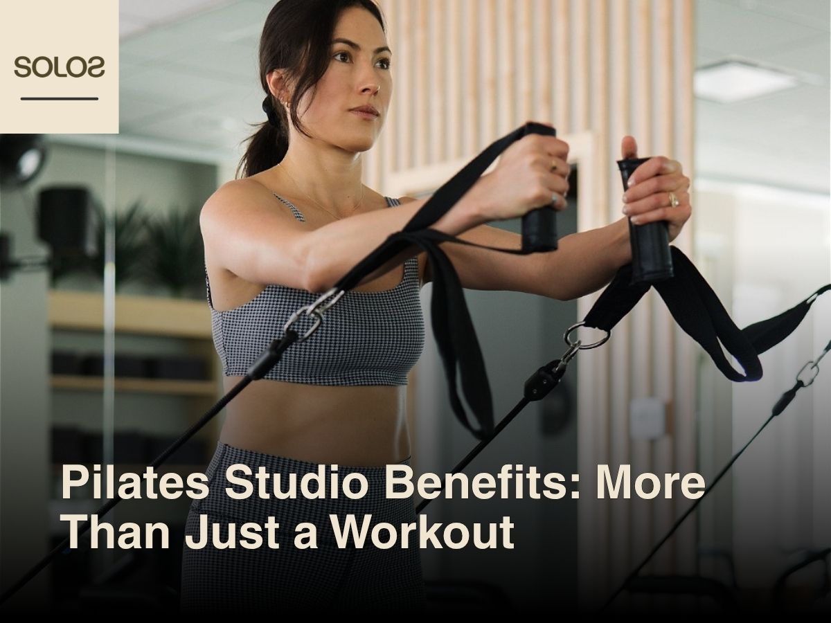 Woman doing stretch pilates