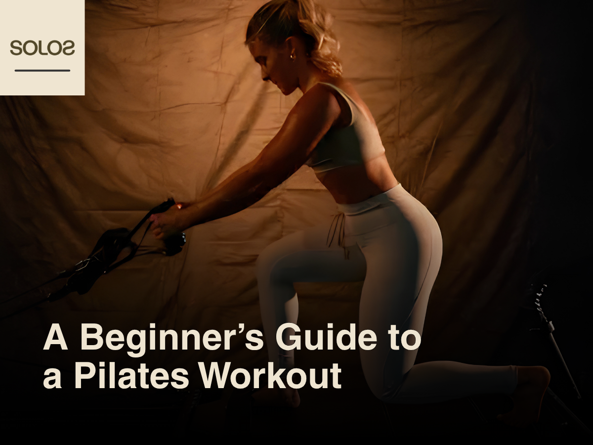 Woman in Pilates stance