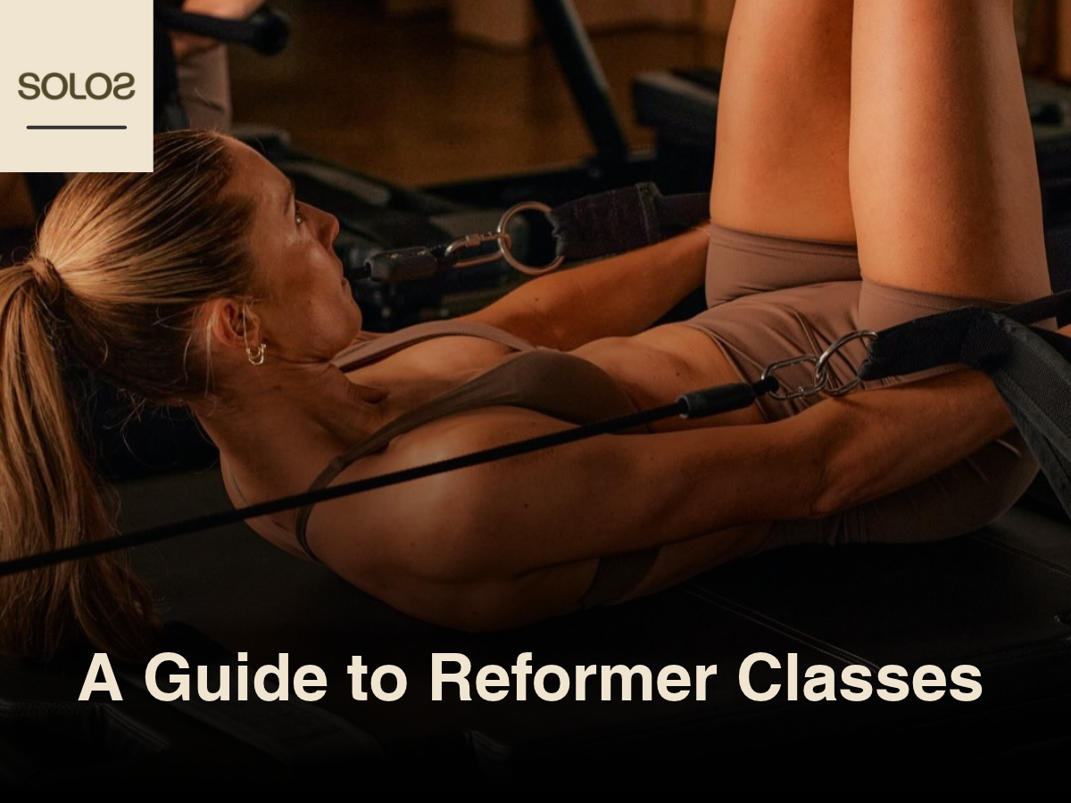 woman doing curl up stretches