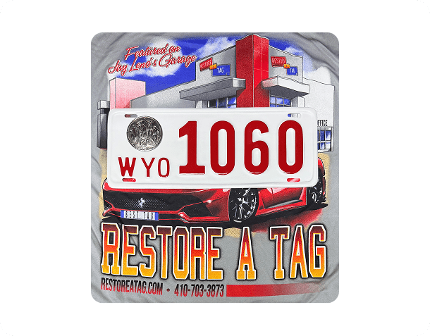 Red 1931 Maryland dealer license plate with white numbers 3-712 and dealer label below it.