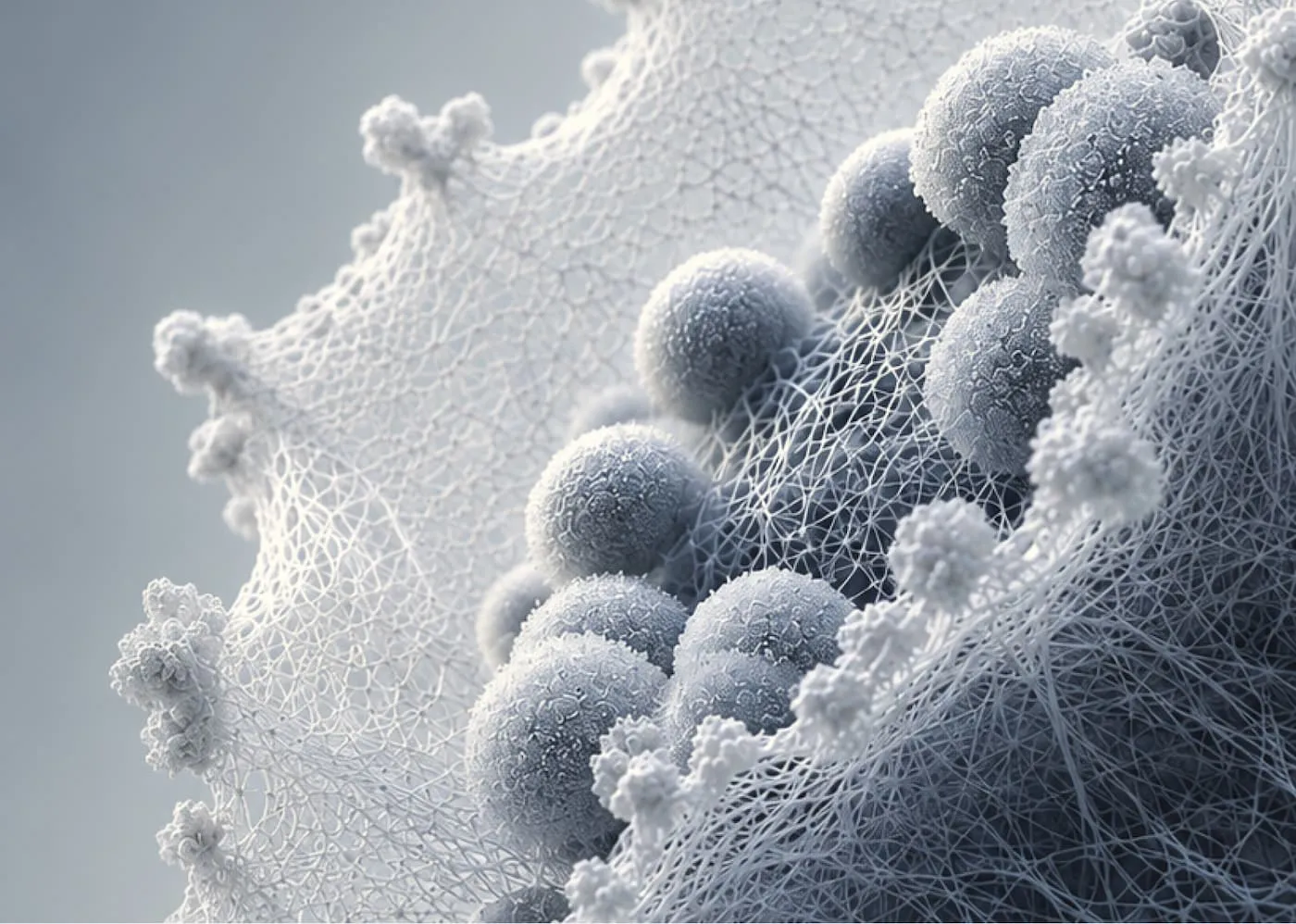 Microscopic illustration representing metabolism, cellular energy production and metabolic health.