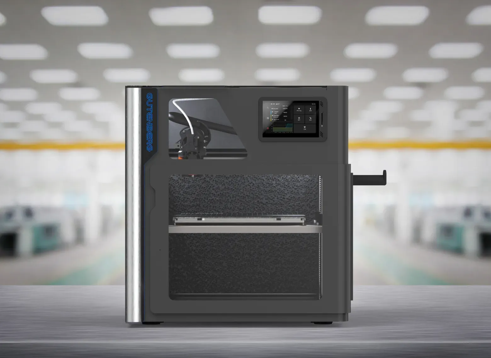 G-ZERO desktop-size industrial 3D printer installed on a factory line