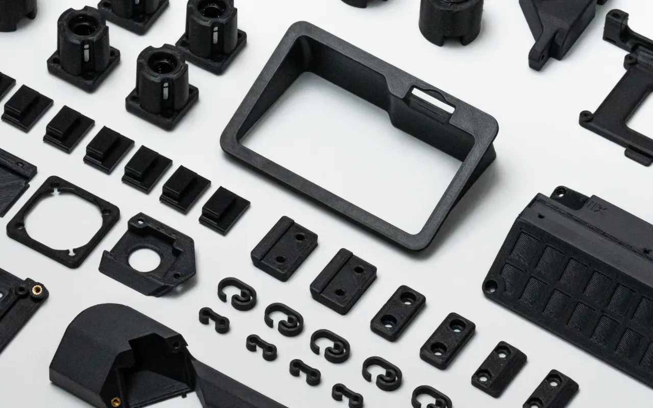 Resin parts printed by G-ZERO at high speed and high precision