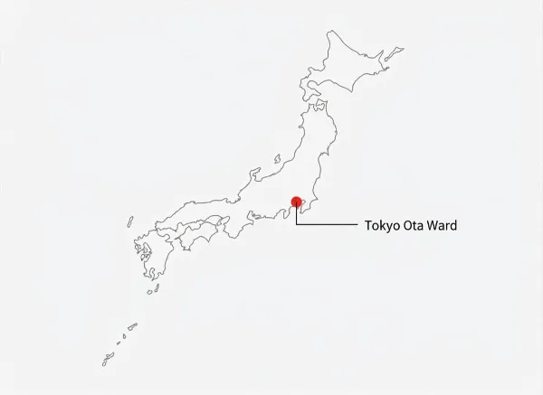 Designed and manufactured in Ota, Tokyo, Japan
