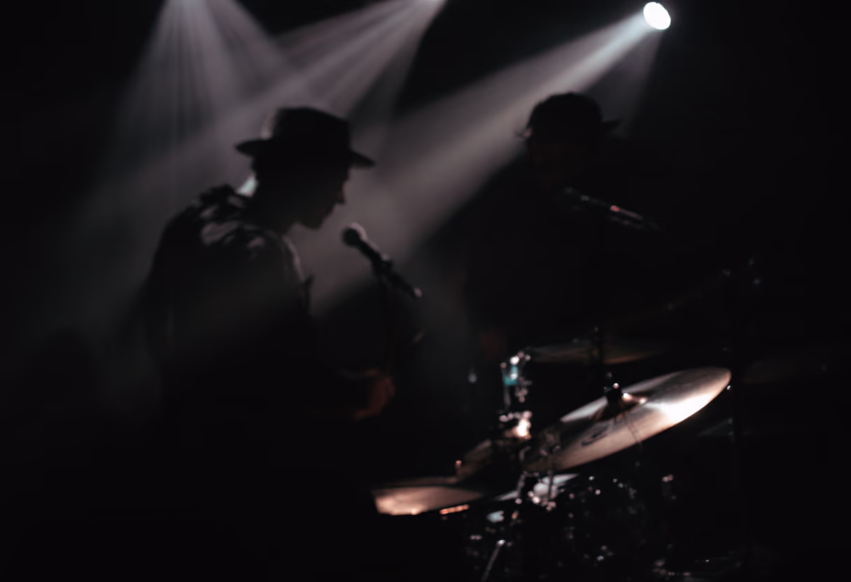 image of band on stage
