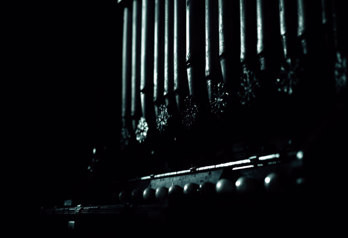 image of musical instruments in church
