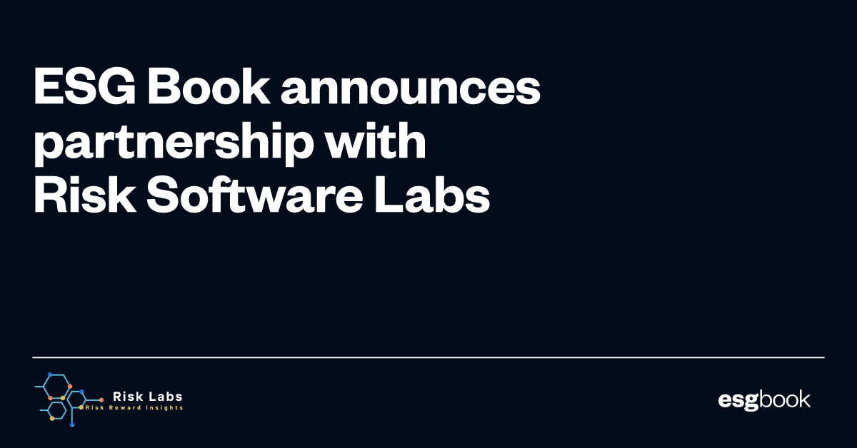 ESG Book announces partnership with Risk Software Labs