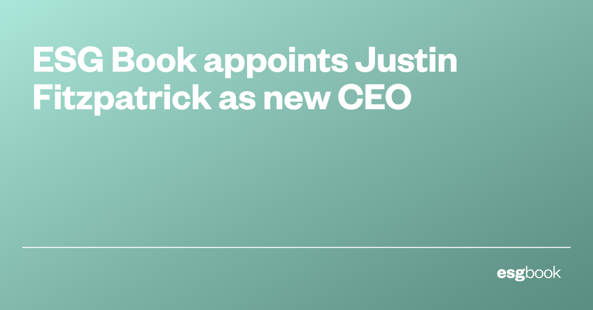 ESG Book appoints Justin Fitzpatrick as new CEO