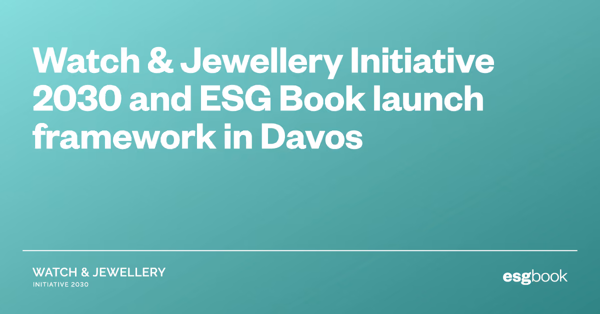 WJI 2030 and ESG Book launch first-of-its kind framework