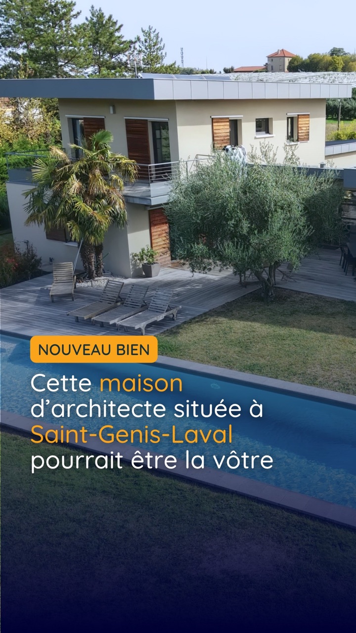 Vidéo Instagram : maison d'architecte à Saint-Genis-Laval