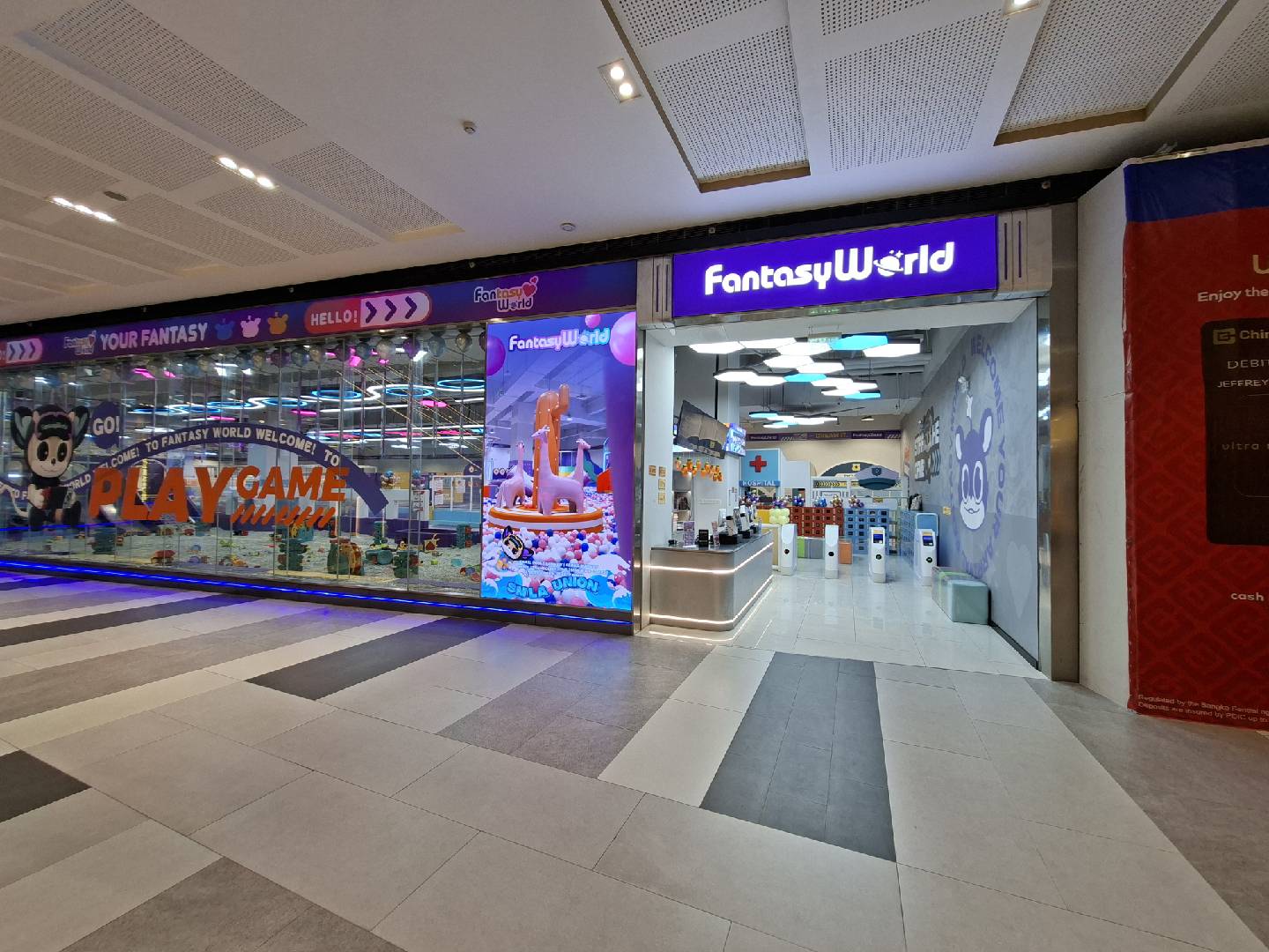 Surf-themed FantasyWorld indoor playground at SM City La Union