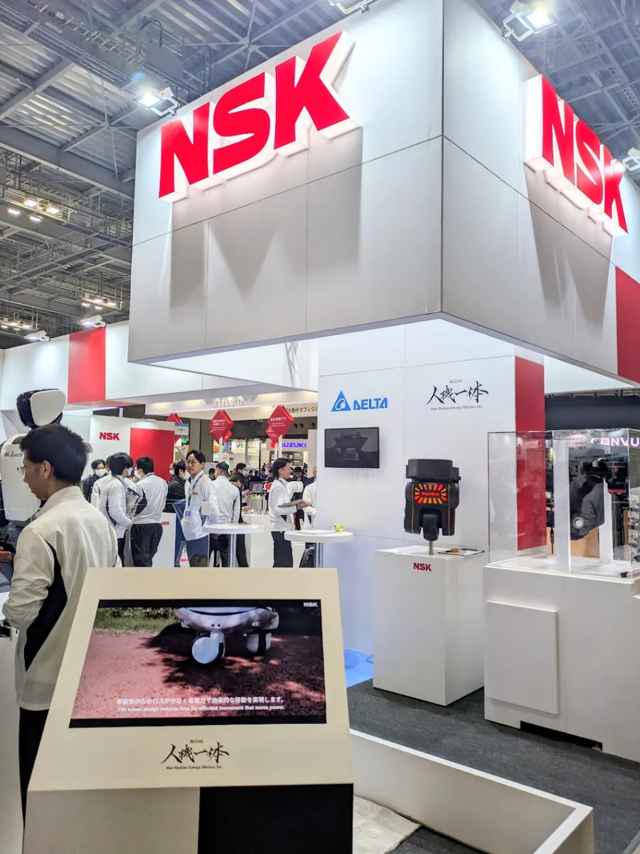 The NSK booth at the International Robot Exhibition (iREX 2026)