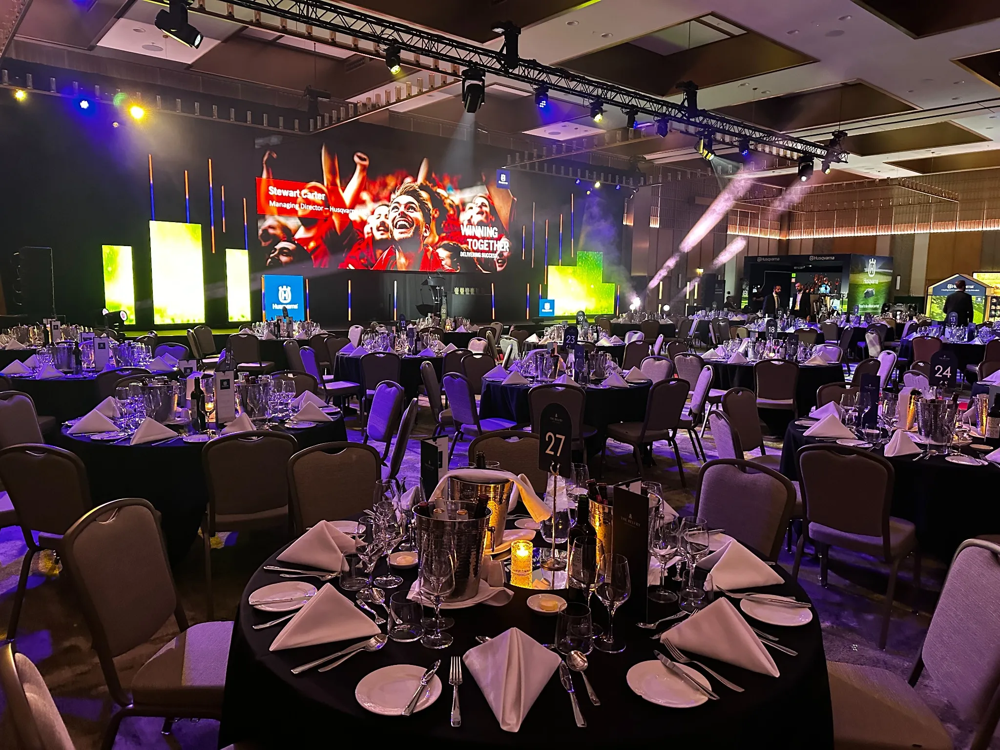 Completed Husqvarna conference and dinner event