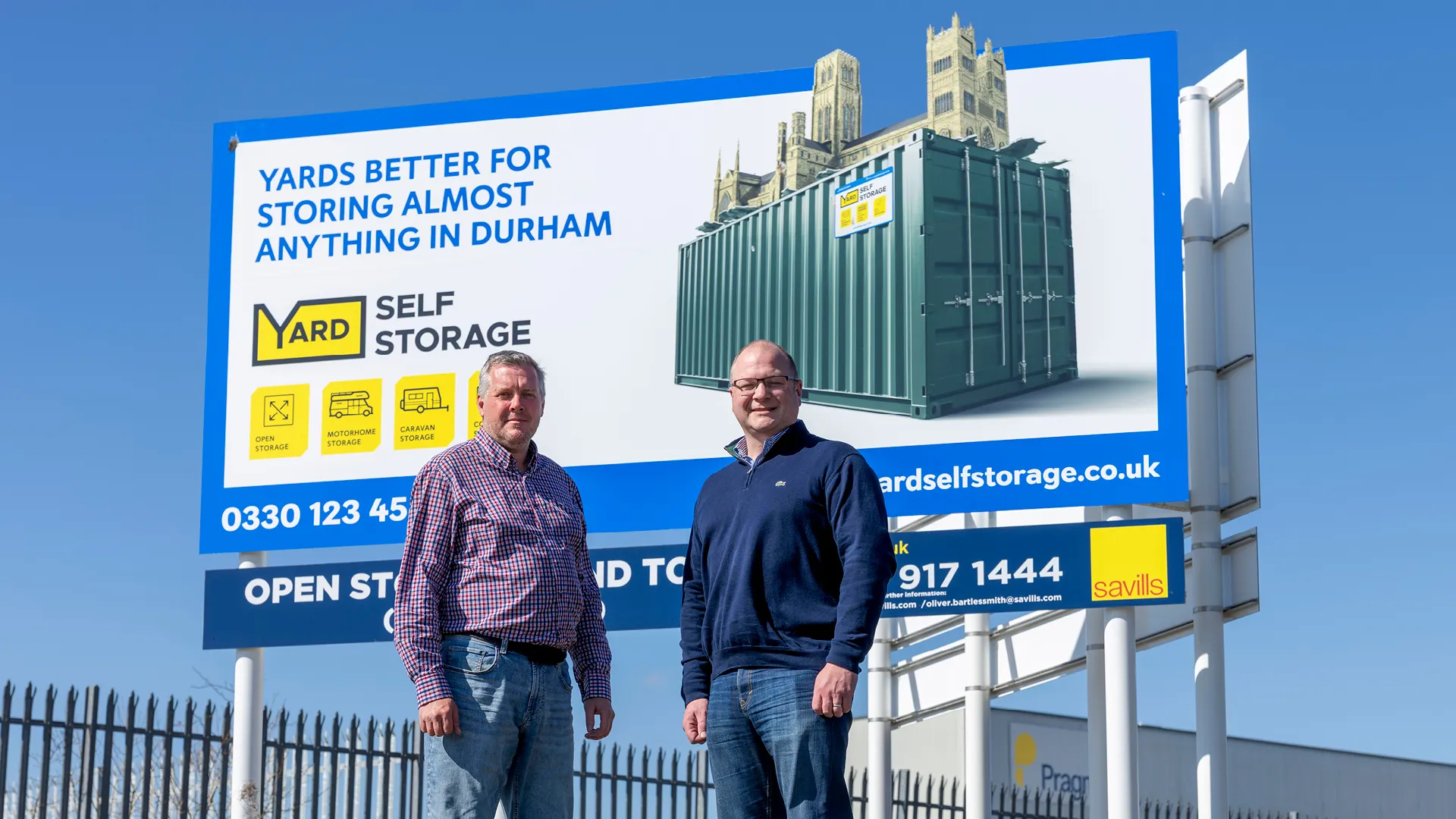Finished Yard Self Storage outdoor campaign with the client team