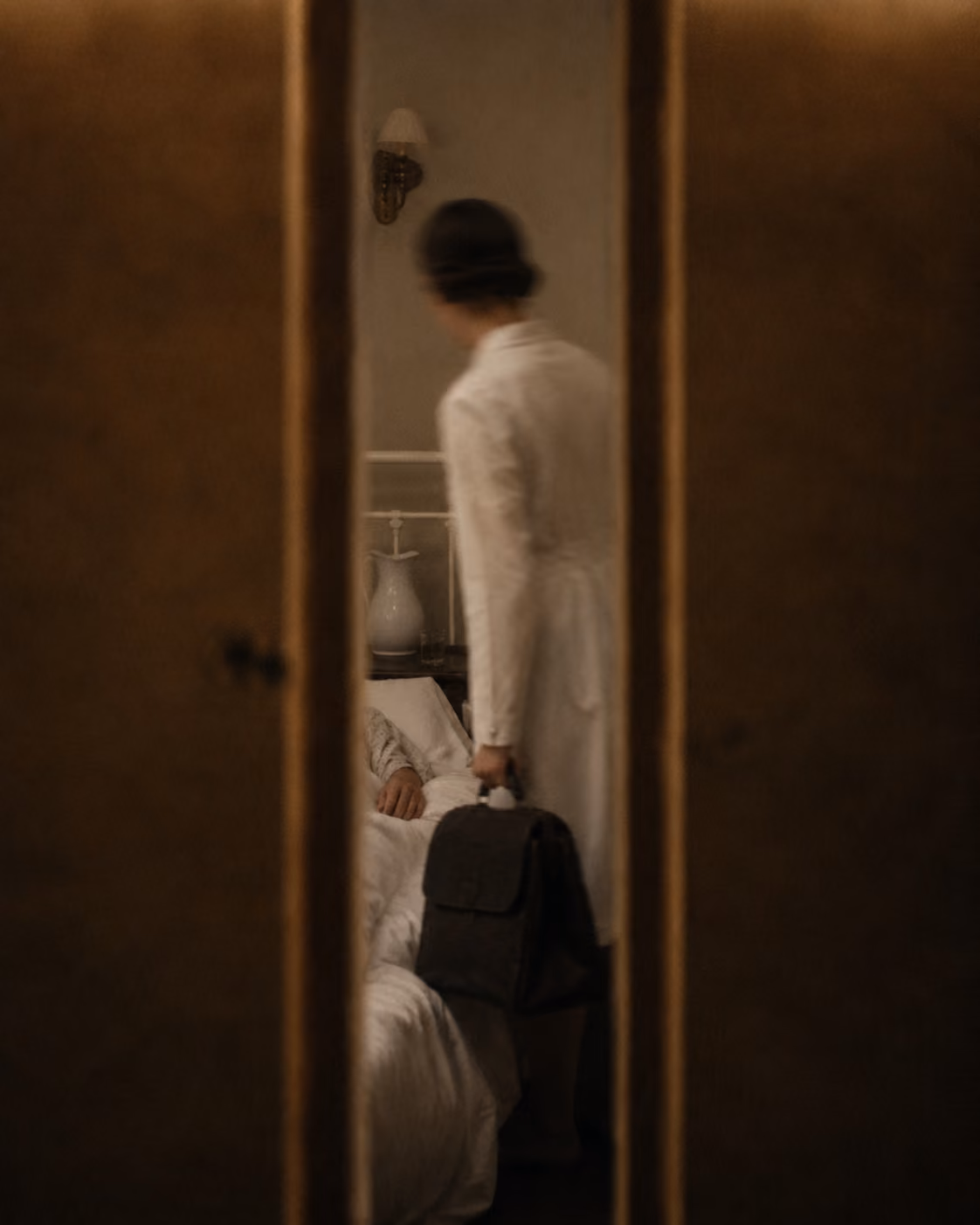 Healthcare professional during a private visit