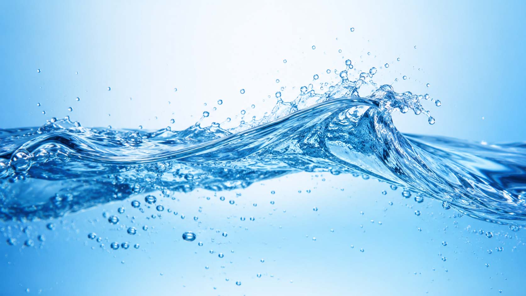 Glass of clean filtered water