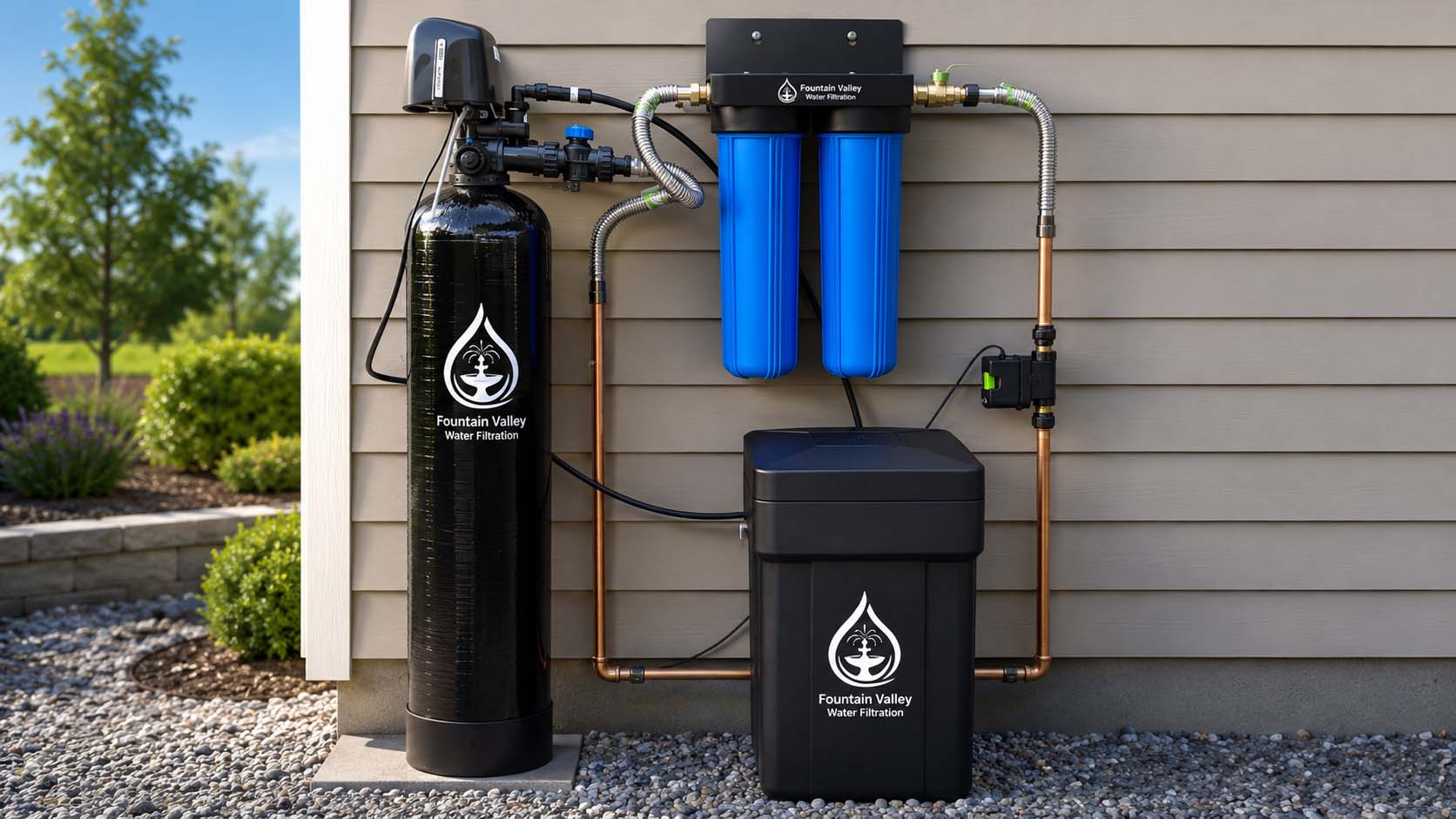 Carbon water filtration in Fountain Valley