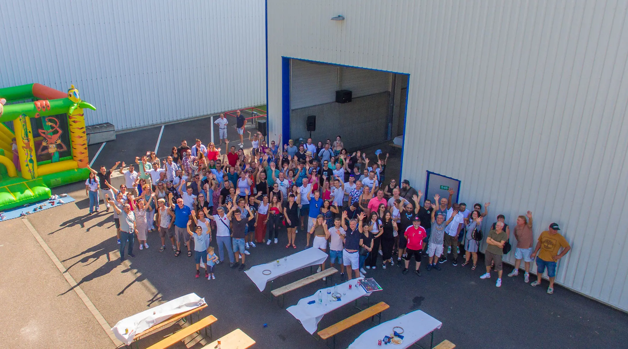 Photo d'événement d'équipe du groupe strub