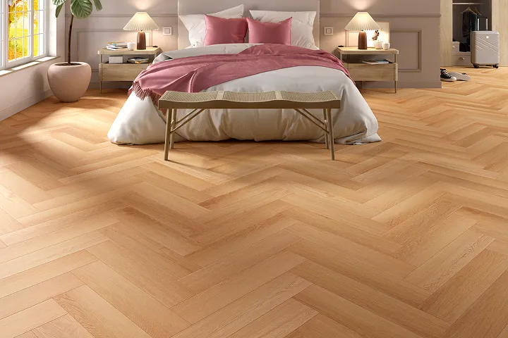 Sol vinyle Alsaflooring dans une chambre