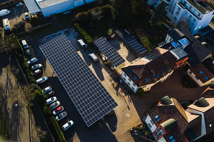 Carport solaire Voltec Solar en Alsace