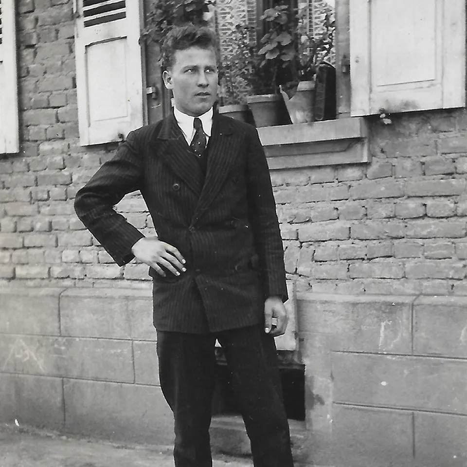 Joseph Strub, fondateur de l'entreprise, en 1946